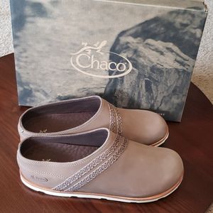 Chaco Womens Harper Slide Clogs Caribou Brown